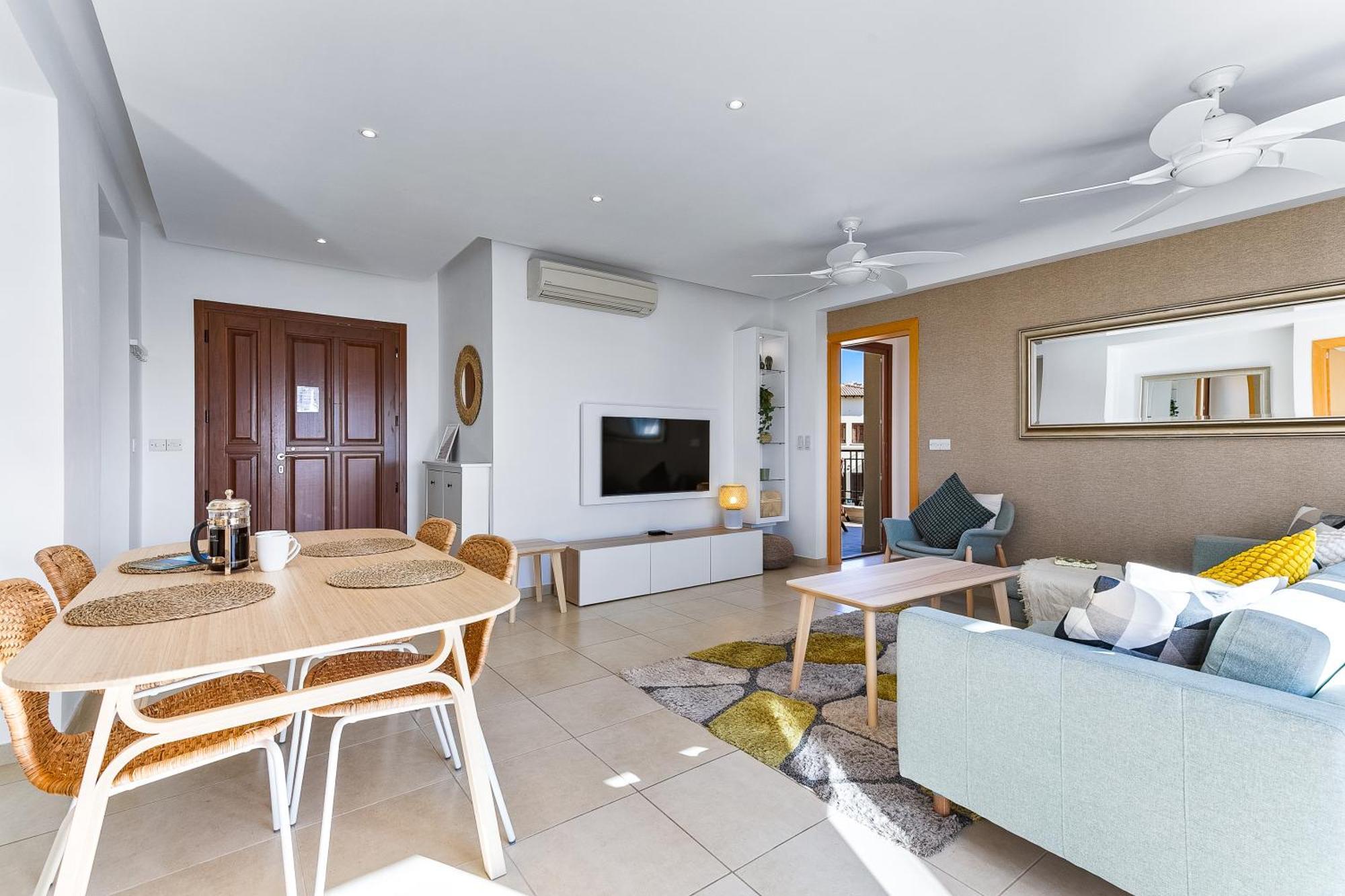 2 Bedroom Apartment Thalassa With Sea And Sunset Views, Aphrodite Hills Resort เกาเคลีย ภายนอก รูปภาพ
